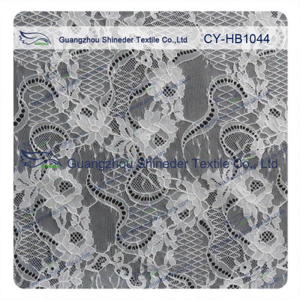 Big Bridal Eyelash Chantilly Lace Trim / Scalloped Lace Fabric