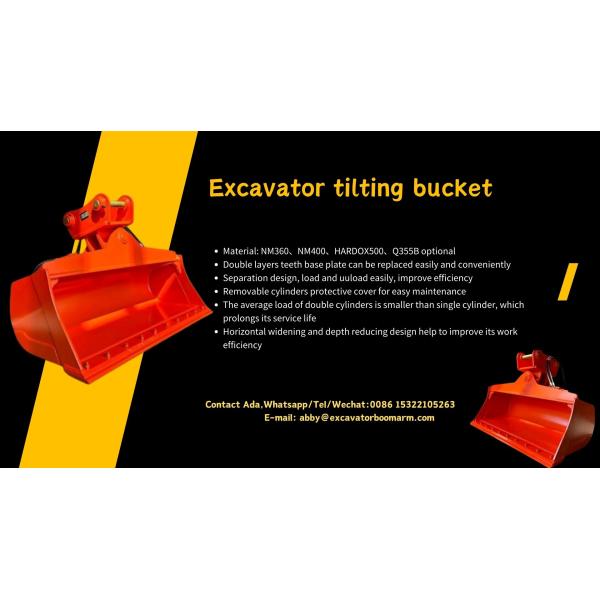 High Capacity Tilting Bucket With 1778mm Bucket Width Depends On Size