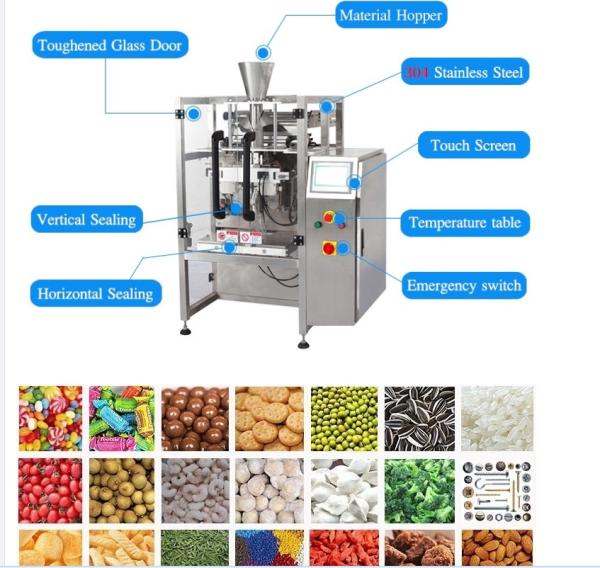 Various Food Packaging Machines  Vertical Type of Fully Automatic Particle Packaging Machine