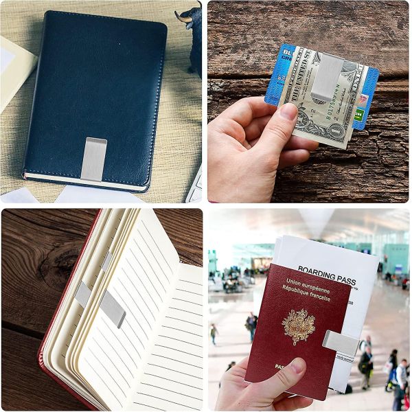 Quick Delivery Custom Logo Luxury Personalized Engraving Blank Stainless Steel Metal Money Clip for Men