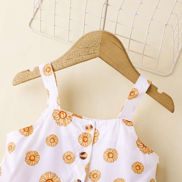 Summer Children'S Clothing Sunflower Print Children'S Clothing