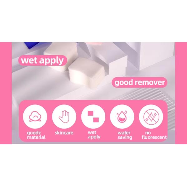 200 pcs/paquete de algodón ecológico para cosméticos