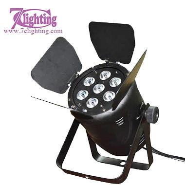 7x12W Mini PARcan Dmx LED Spotlight RGBW Quad Color with Barn Door