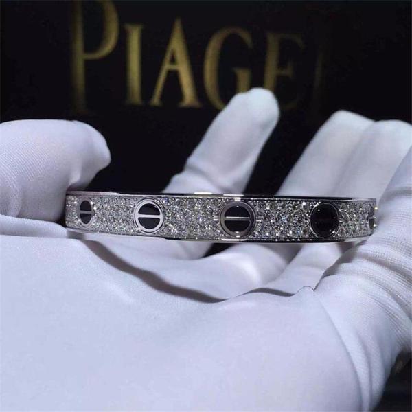 C Black nail full sky star bracelet  18k gold  white gold yellow gold rose gold Jewelry factory in Shenzhen, China