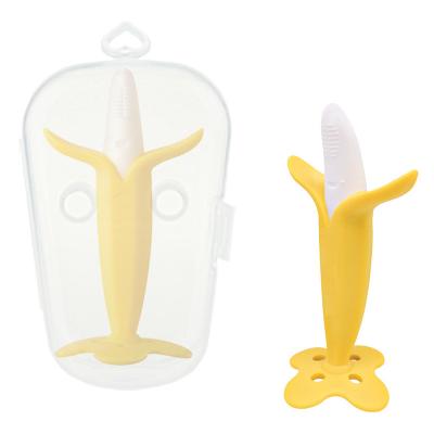 High Durability Silicone Baby Brush Visually Stimulating Colors For Small Mouths