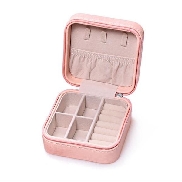Single Layer Jewellery Organiser Box 12cm 5cm Portable Jewelry Holder