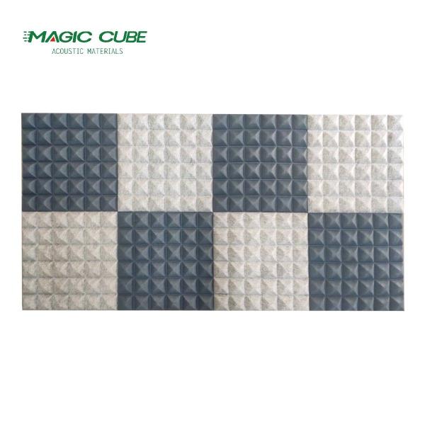 Polyester Fiber 3D Soundproof Panels Lightweight For Acoustic Treatment
