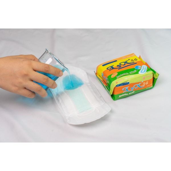 Fan-Shape Sanitary Napkins Disposable and Long-Lasting Absorption