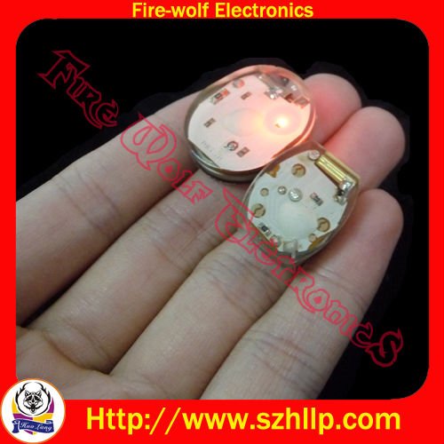 Decorative 3 red LED ligth Customized logo glowing Led shoe light