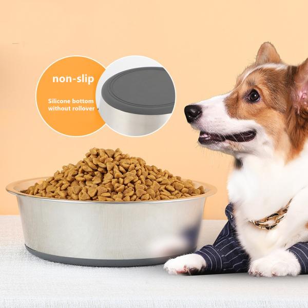 Поставки кота пьяницы фидера шара собаки шара кота силикона таза корма для домашних животных Анти--выскальзывания шара любимца нержавеющей стали