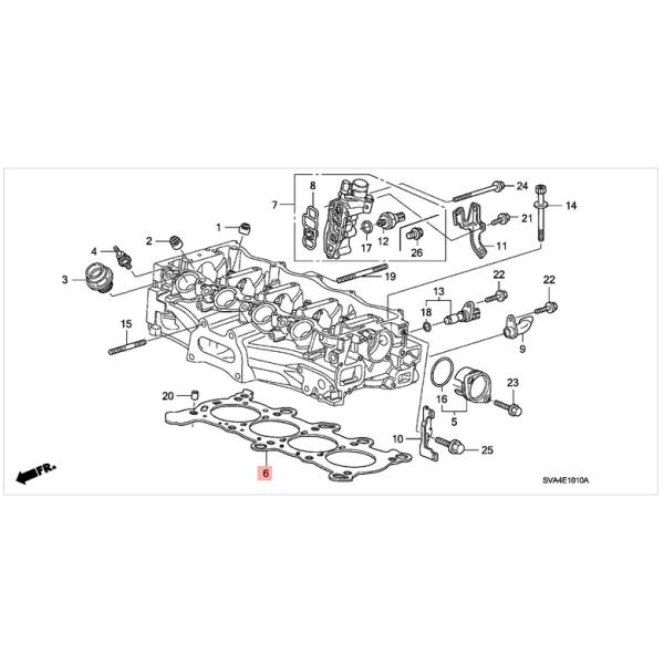 Графит заменяет части ОЭМ Хонда Сивик ремонта набивкой головки цилиндра