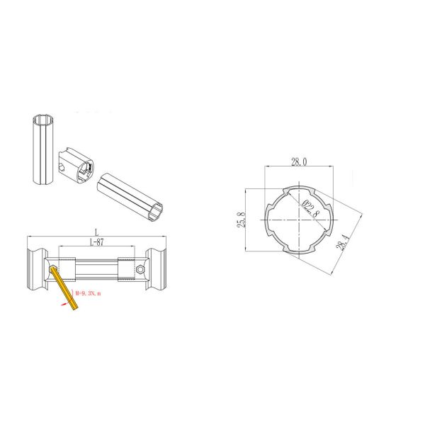 Factory Direct Sale DY28-01A General Aluminum Lean Pipe Alloy Metal Tubes for Workbench