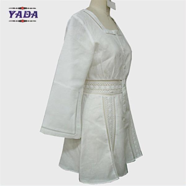 Новый стиль белое национальное длинное рукавное неформальное стройное платье 2018 модная одежда платья лето для женщин