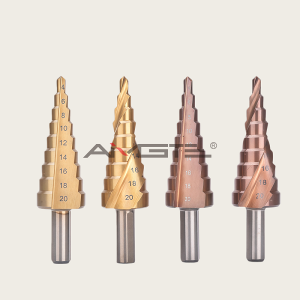 HSS Titanium Step Drill Bits 4-12/20/32 Cone Cutting Steel Woodworking Tools for Wood Metal Drilling with Factory Price