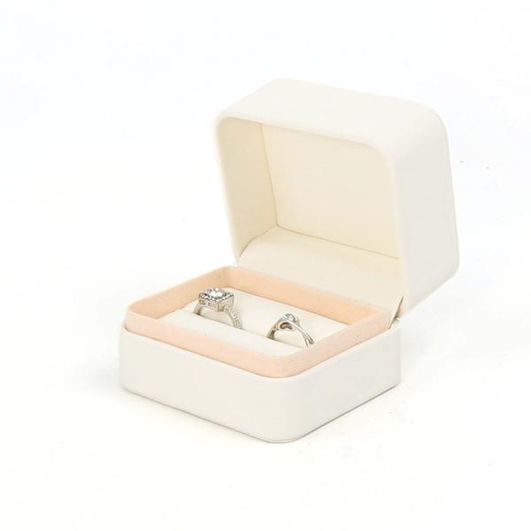 Handmade Square White Leather Jewellery Packaging Box Custom Luxury Big Jewelry Set Box For Necklace Bracelet Earrings Ring Packaging