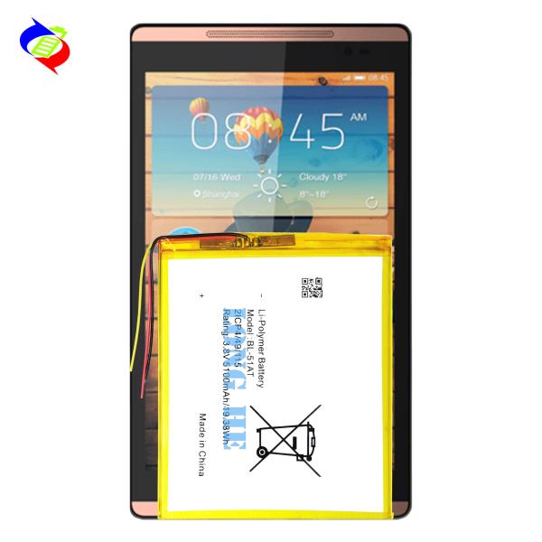 Bateria de longa duração BL-51AT 3.8V 5100mAh para DroiPad 8H H8 Telefone Móvel recarregável