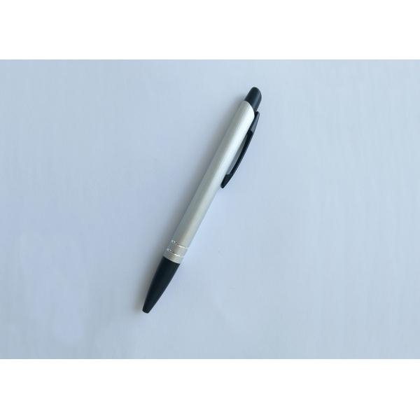 Popular clips Aluminium bar Brushed Metal Promotion Pen with Laser Logo (M112)