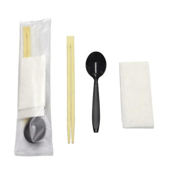 Pillow Carton Box Packing Machine 250mm 80bags/min Cutlery