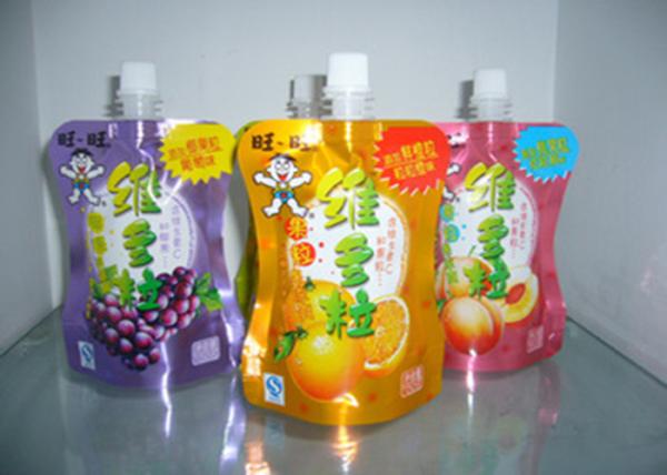Reusable Printed Stand Up Pouches 5mm - 33mm Diameter For Liquid Packing