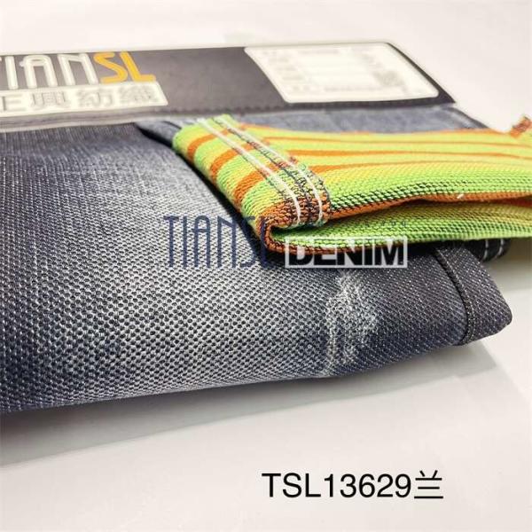 12 Oz 383gsm Stretch Knit Like Slub Denim Fabric Soft Denim Material