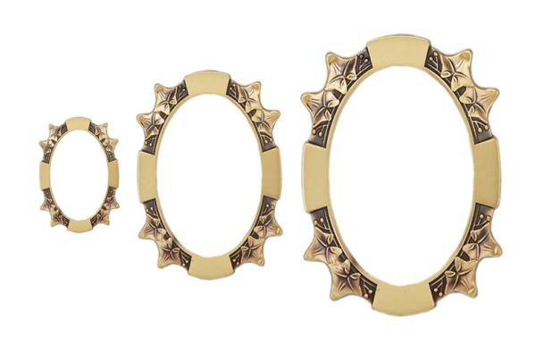 Decoração de bronze 120*90mm BD005 da lápide da cor, BD006, BD007