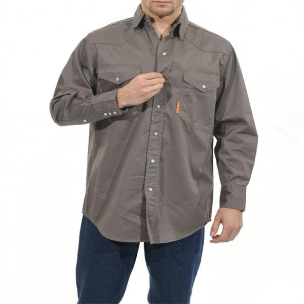 EN ISO11612 Fire Retardant Work Shirt For Welding Metallurgy Industry