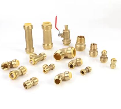 Hailiang Brass Push Fit Plumbing Connector 1/2 Inch for PEX Copper Pipes
