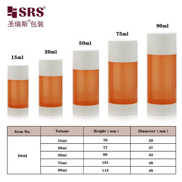 D048 Injection Custom Green Color Plastic PP PCR Deodorant Stick Container Wholesale Luxury Cosmetic Packaging