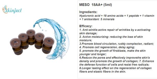 Transparent Anti Aging Mesotherapy Solution Colorless