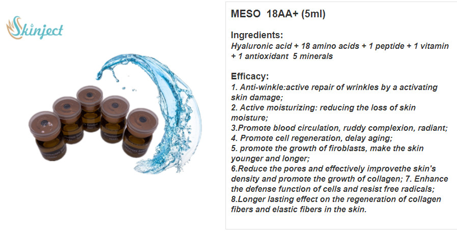 Прозрачное анти- старея решение Mesotherapy бесцветное