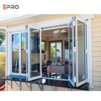 Soundproof Aluminium Bifold Glass Window Screens Bifold Aluminum Doors