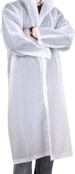 Fashion Long Rain Coat Jacket, Rainwear, Rain Jacket Lightweight Raincoats Windbreaker for Men Women
