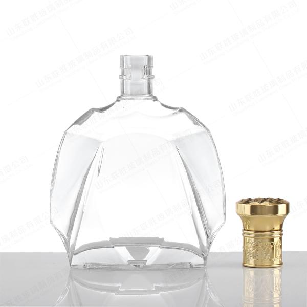 700ml Collar Material Glass Tequila Rum Whisky Liquor Spirit Glass Bottle