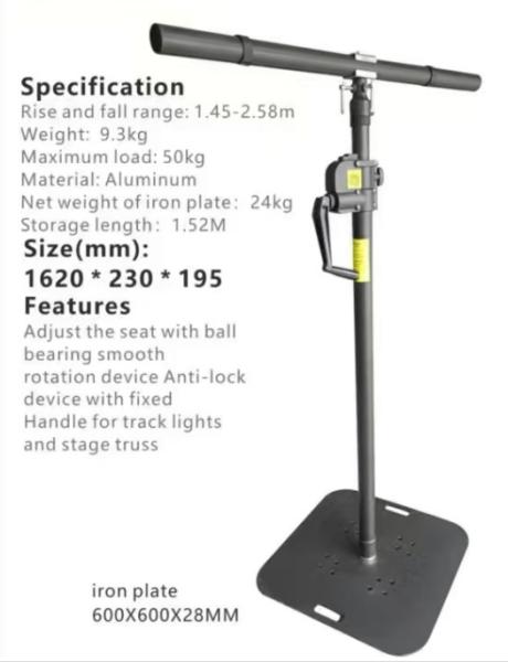 Heavy Duty Speaker Light Stand Steel Base for Outdoor Events Exhibition