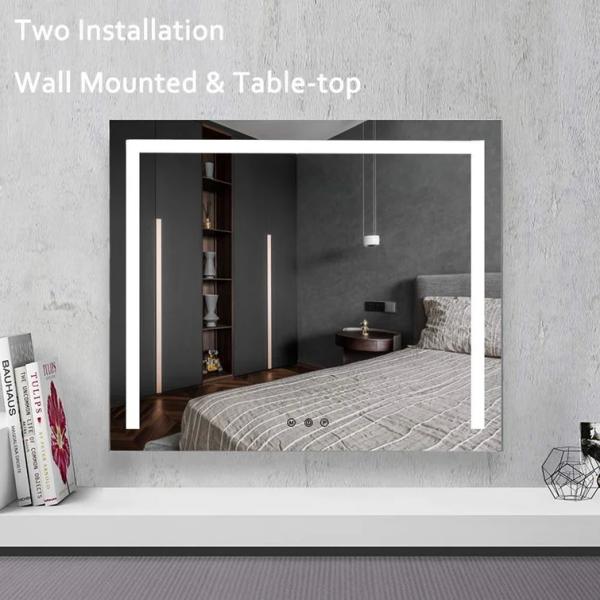 Mounted Hollywood Bathroom Mirror Electric Magnifying With Light