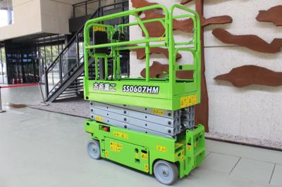 1.84m Length Hydraulic Mini Scissor Lift  7.9m Working Height 230kgs Platform Capacity