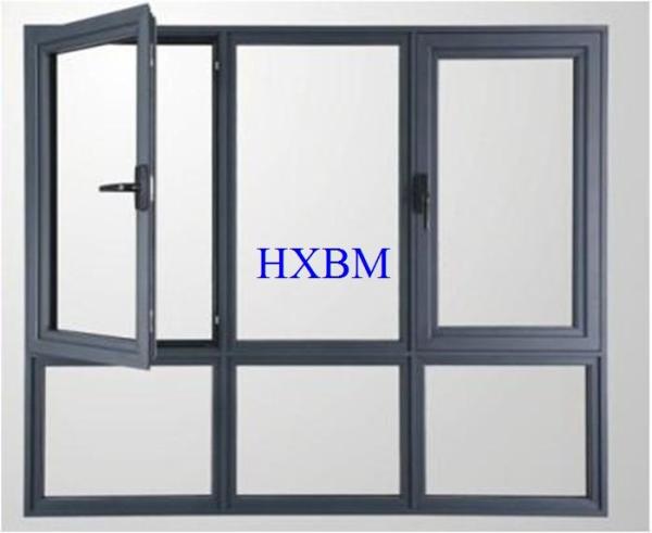 Varies Color Aluminum Casement Windows European Standard Tank System Design