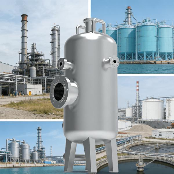 Stainless Steel Marine Heat Exchanger with Customized Size and 0.1-10 Mpa Design Pressure for Offshore Applications