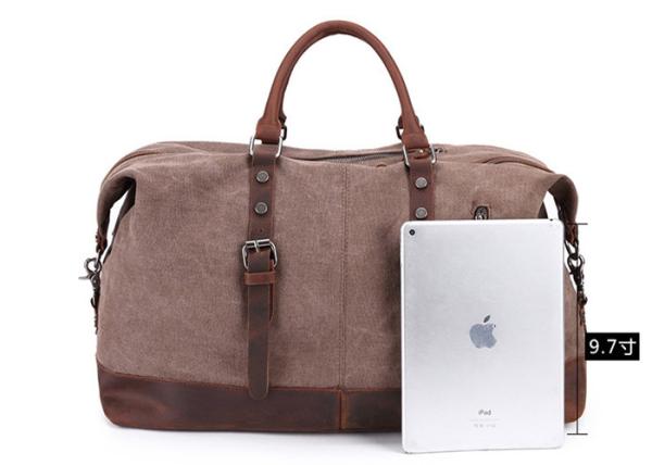 Cotton Canvas Travel Duffel Backpack
