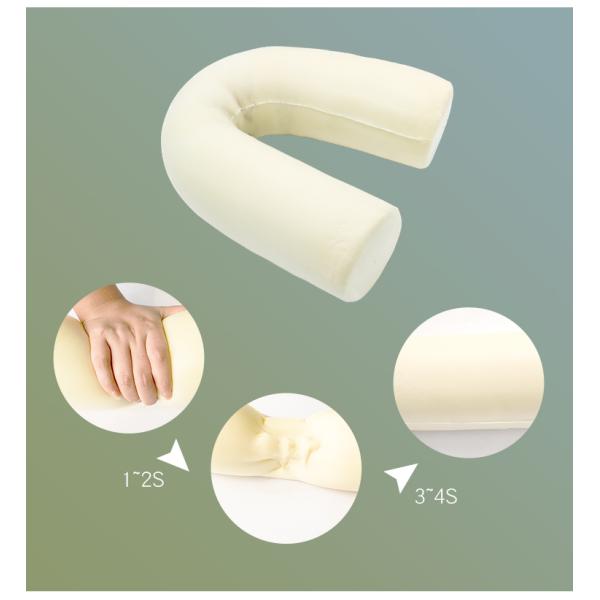 Flexible Travel Neck Roll Pillow with Memory Foam Filling and Customized Color Option