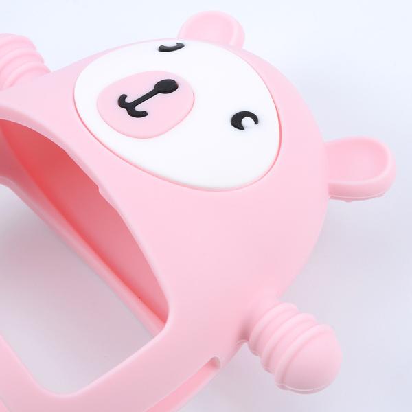 Baby Products Bear Shape Silicone Non-Slip Out Gum Toy Food Grade Safety