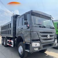 Utilizado Howo 6x4 terra de despejo camiões de descarga 10 rodas 20 30 40 toneladas 371HP LHD para movimentação de terra