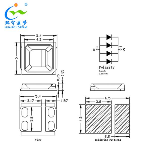 LED Module 5054 High CRI 96Ra 24V 190-200LM Warm White For Outdoor Light