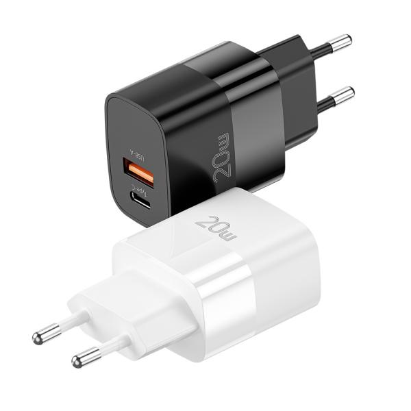 Essager 20W PD QC USB type C double port chargeur USB pour le mur