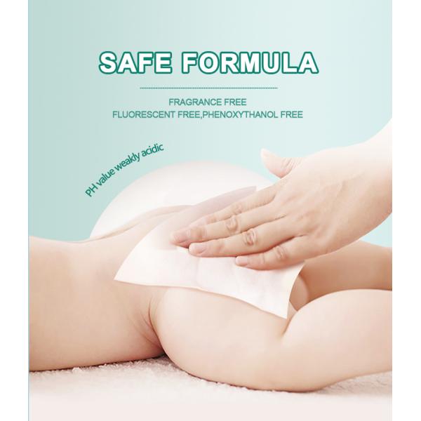 Влажное заботы 100% младенца Biodegradable обтирает Flushable 80pcs