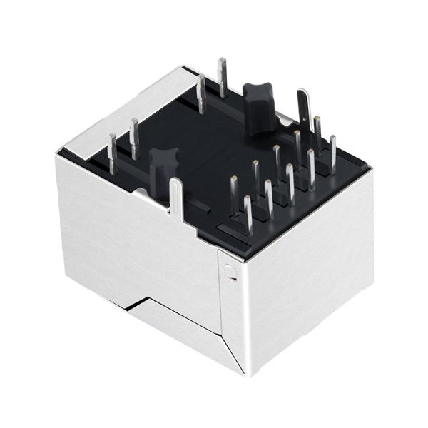 Diodo emissor de luz magnético de w do soquete da entrada R45 1000Base-T de RJLBG-014TA1 Horizental