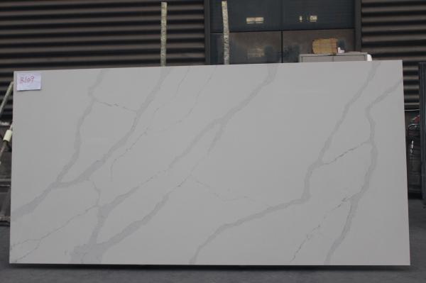 Polished Laminated Counter Tops calacatta quartz countertop White Marble Countertops