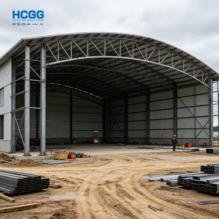 Aircraft-Specific Custom Engineering Steel Structure Hangar Prefabricated For Airplane Maintenance Storage