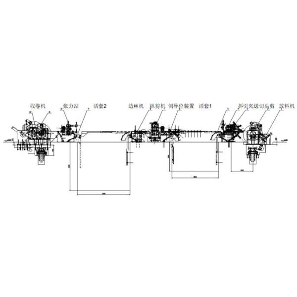 largura de aço 1600MM do aço de alta velocidade de máquina de corte da bobina da espessura de 0.4-4.0MM máximo