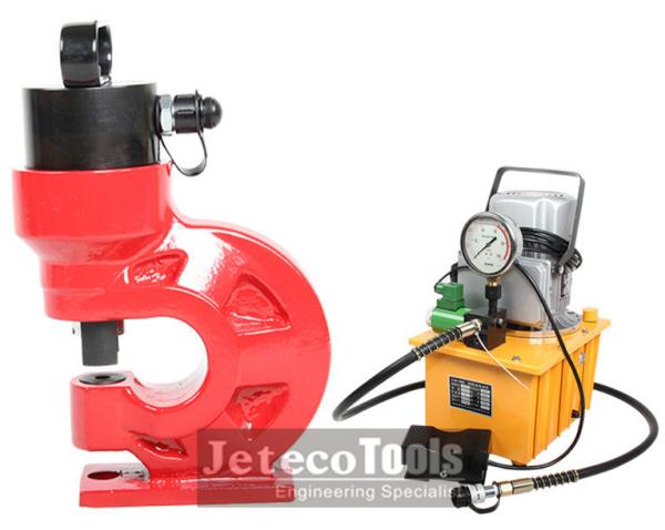 Jeteco Tools electric motor hydraulic pump operated CH-60 hydraulic hole punch machine